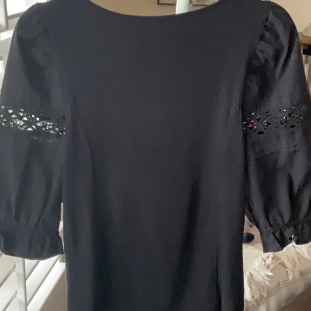 Free People Floral Glenside Peplum Top Peasant Blouse Size SP - Picture 9 of 11